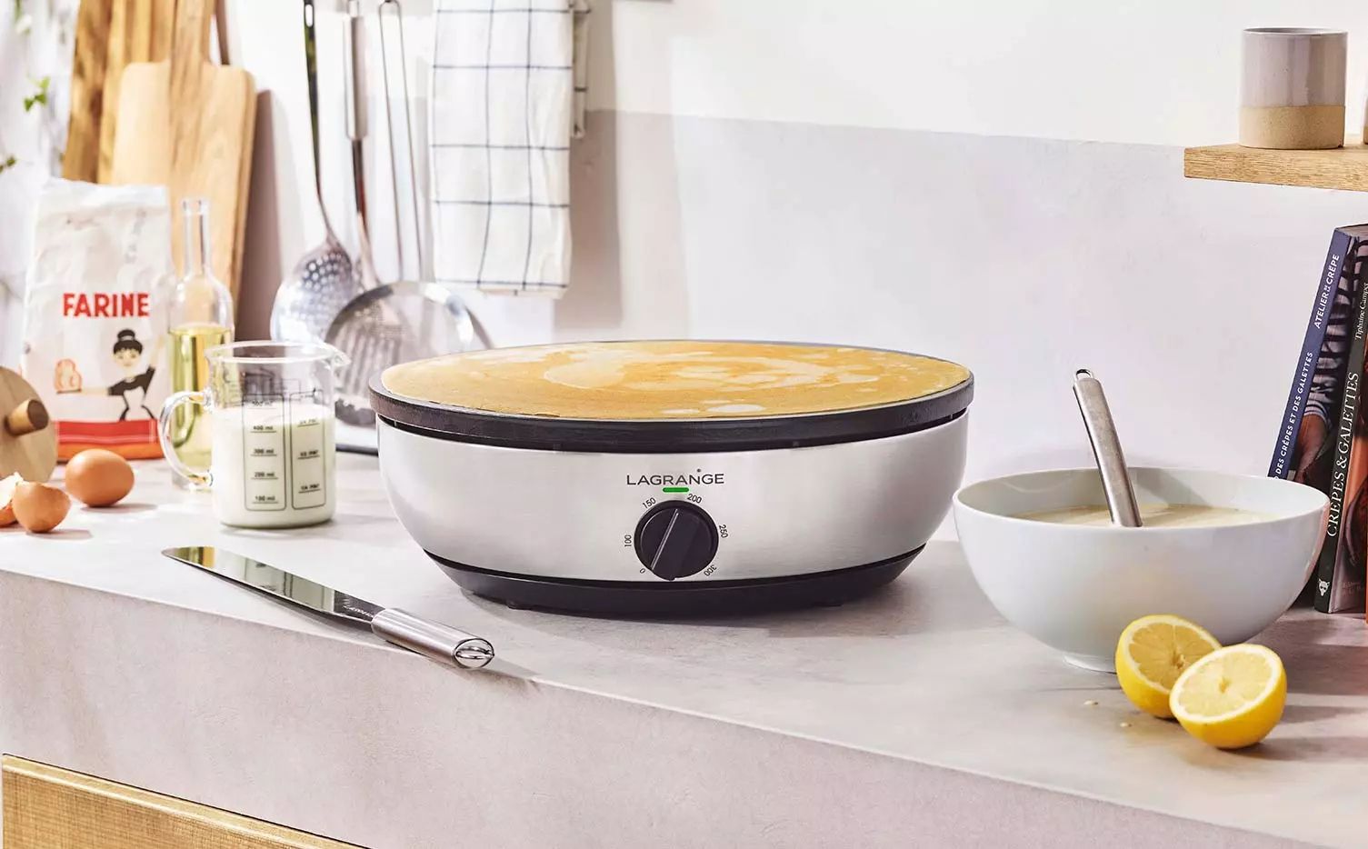 Crêpière LAGRANGE 3000W Inox - 209003