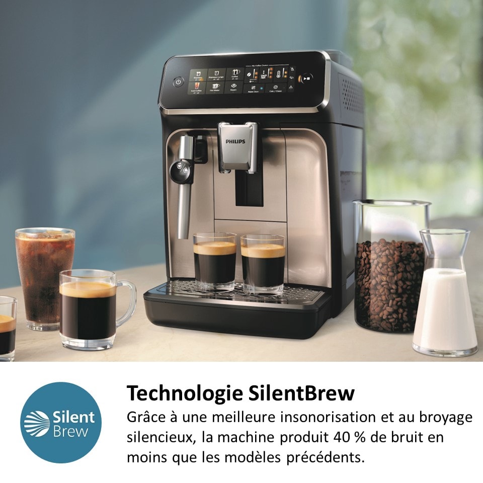 Robot expresso PHILIPS broyeur, Séries 3300, Noir - EP3321-40 Robot expresso PHILIPS broyeur, Séries 3300, Noir - EP3321-40