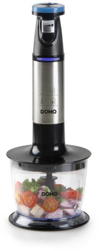 Mixeur DOMO Fouet Hachoir 800W Noir inox - DO9254M