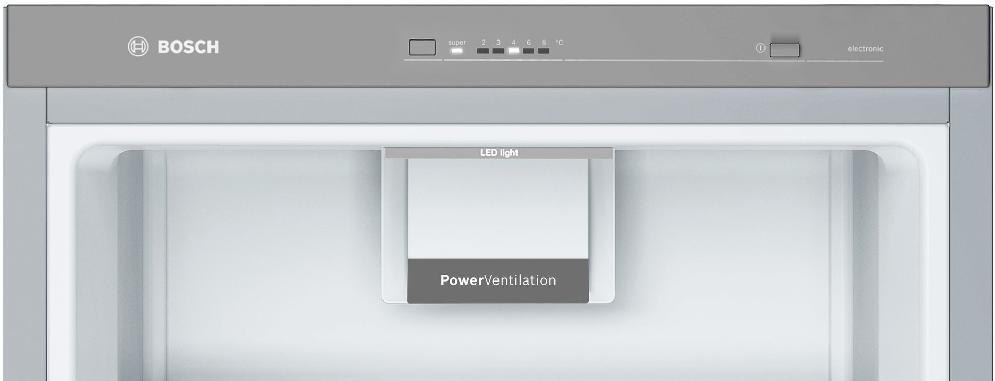 Réfrigérateur 1 porte BOSCH Série 4 PowerVentilation 346L Inox - KSV36VLEP