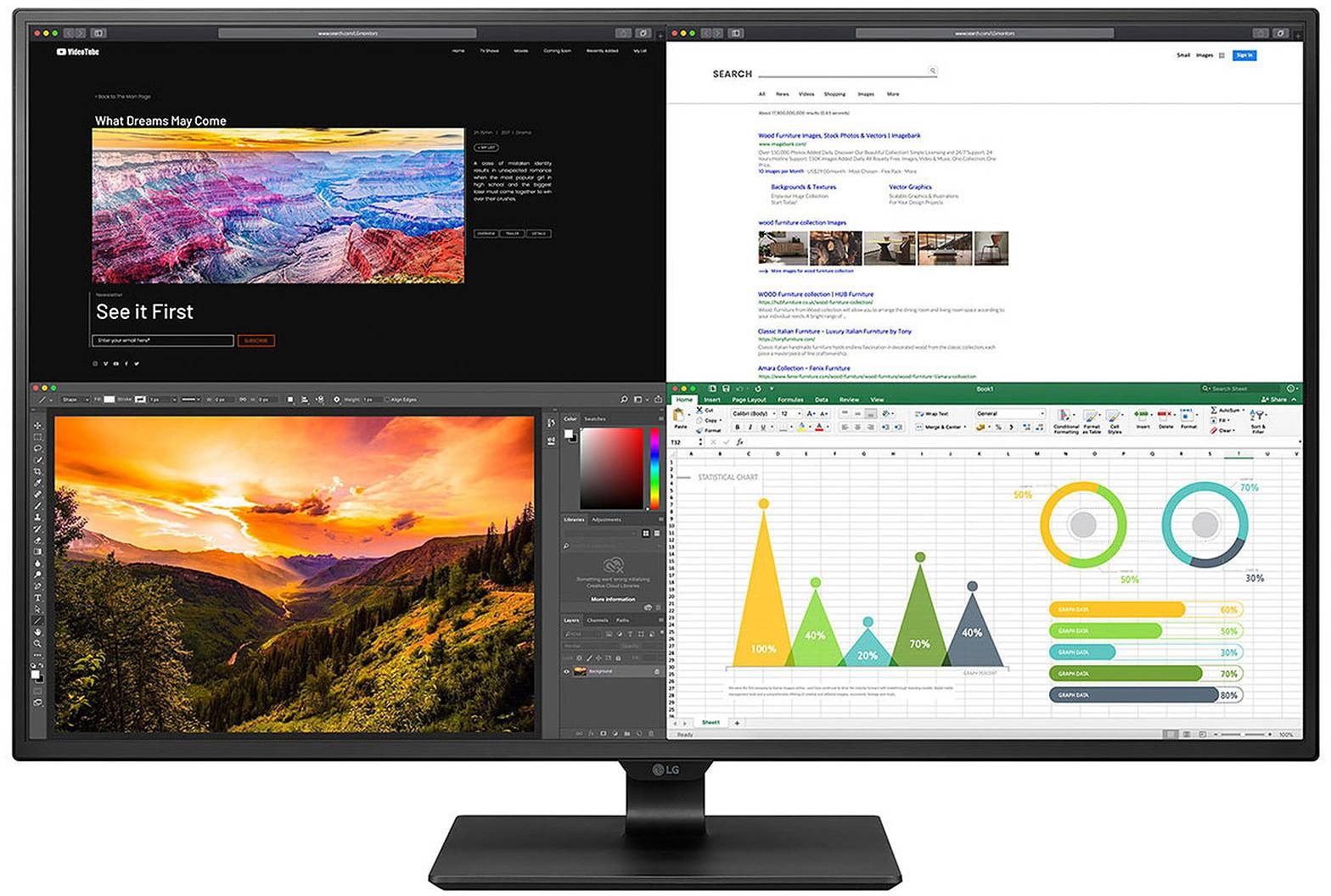LG Ecran 43 pouces 4K 43UN700-B LG Ecran 43 pouces 4K 43UN700-B