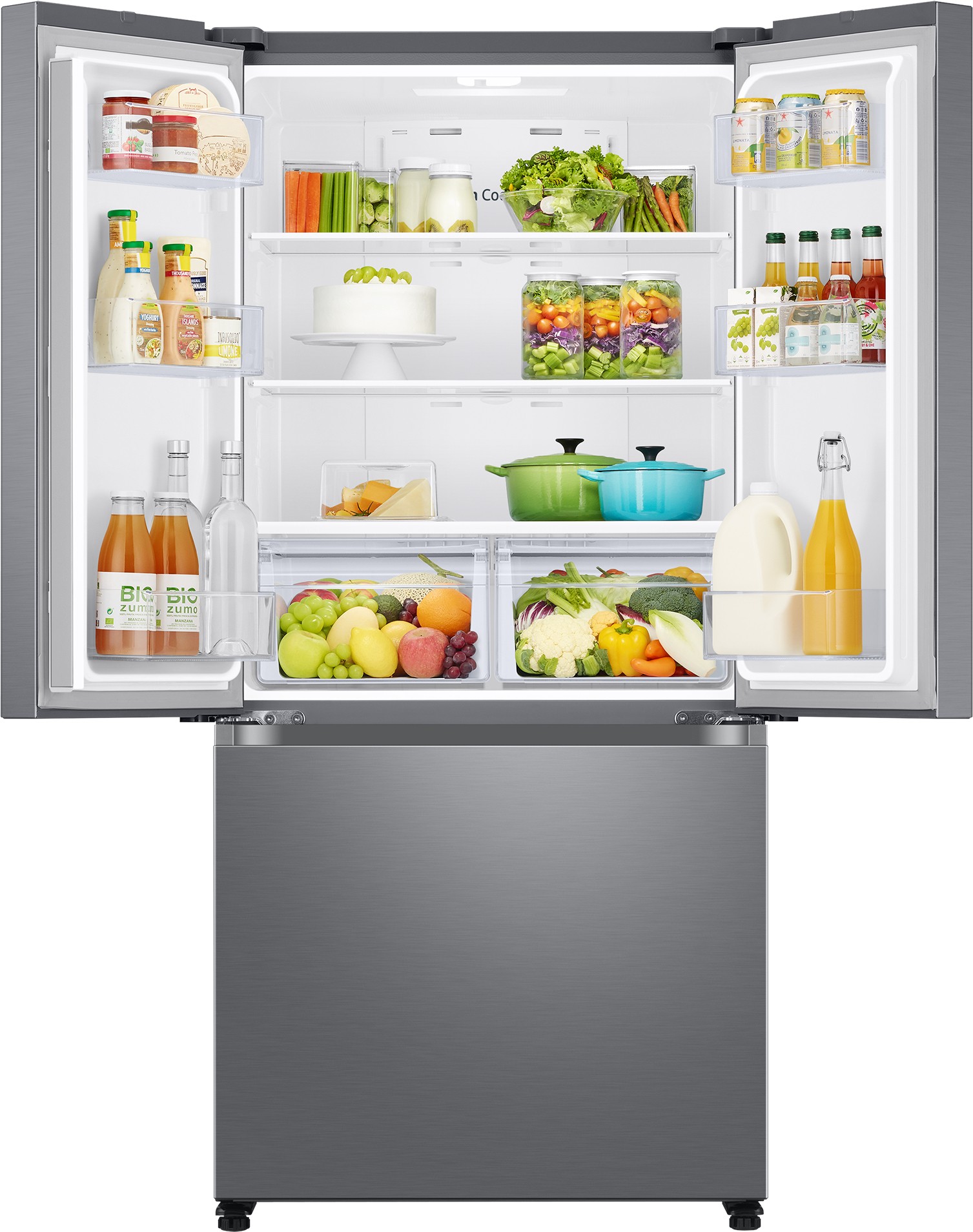 SAMSUNG Réfrigérateur 3 portes Froid Ventilé Plus 496L Inox