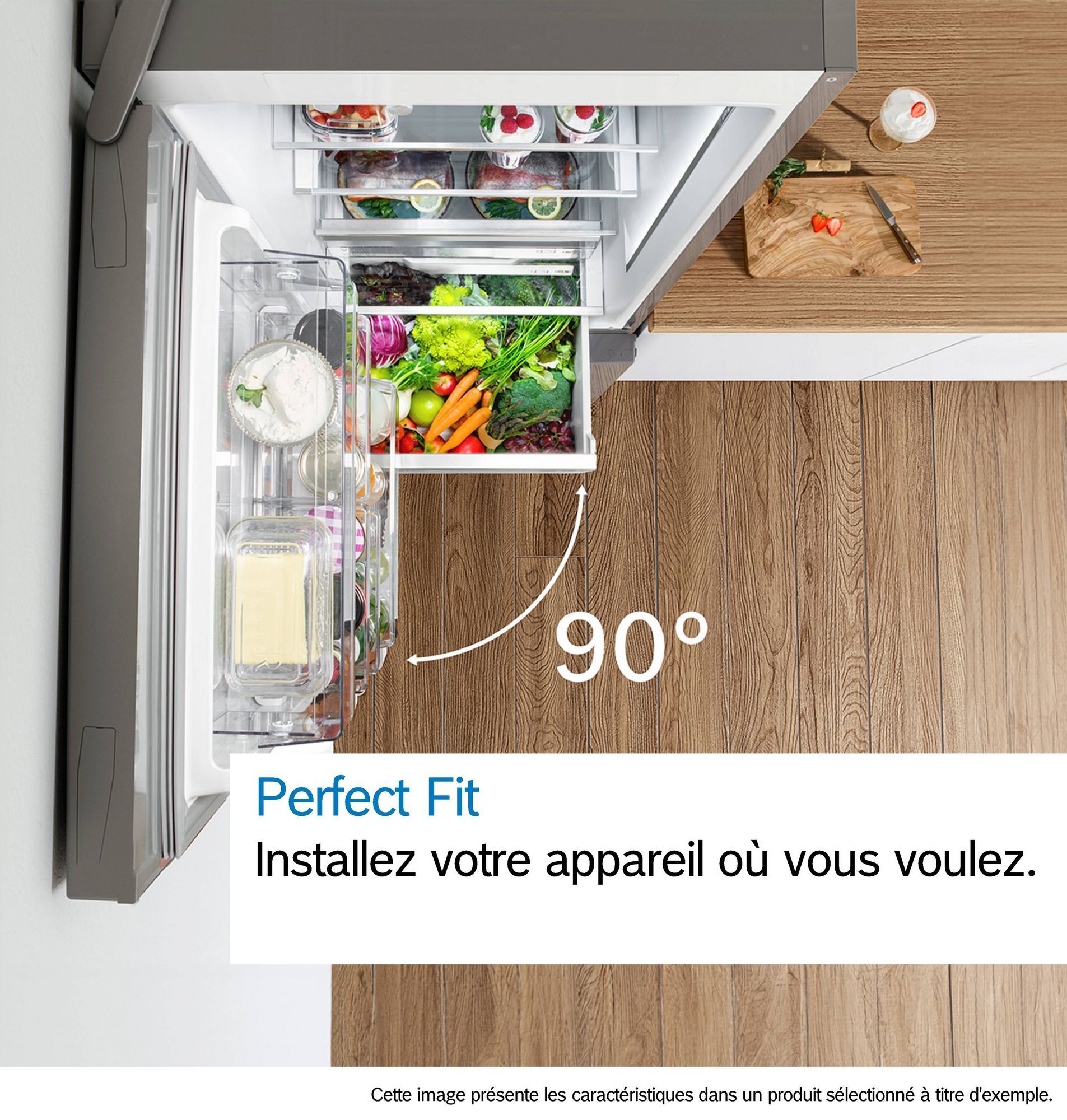 Réfrigérateur congélateur bas BOSCH 321L No Frost Inox - KGN362LAF