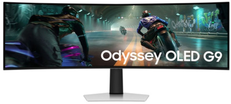 Ecran PC Gamer 49 pouces incurvé SAMSUNG Dual QHD OLED 144Hz 0.03ms G-Sync Argent - LS49DG912SUXEN