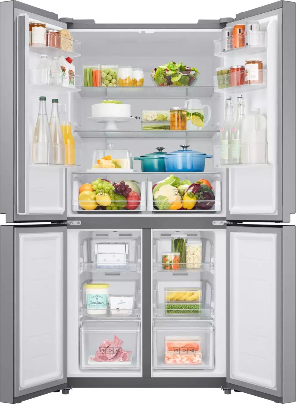Réfrigérateur 4 portes SAMSUNG 488L No Frost Inox - RF48A400EM9