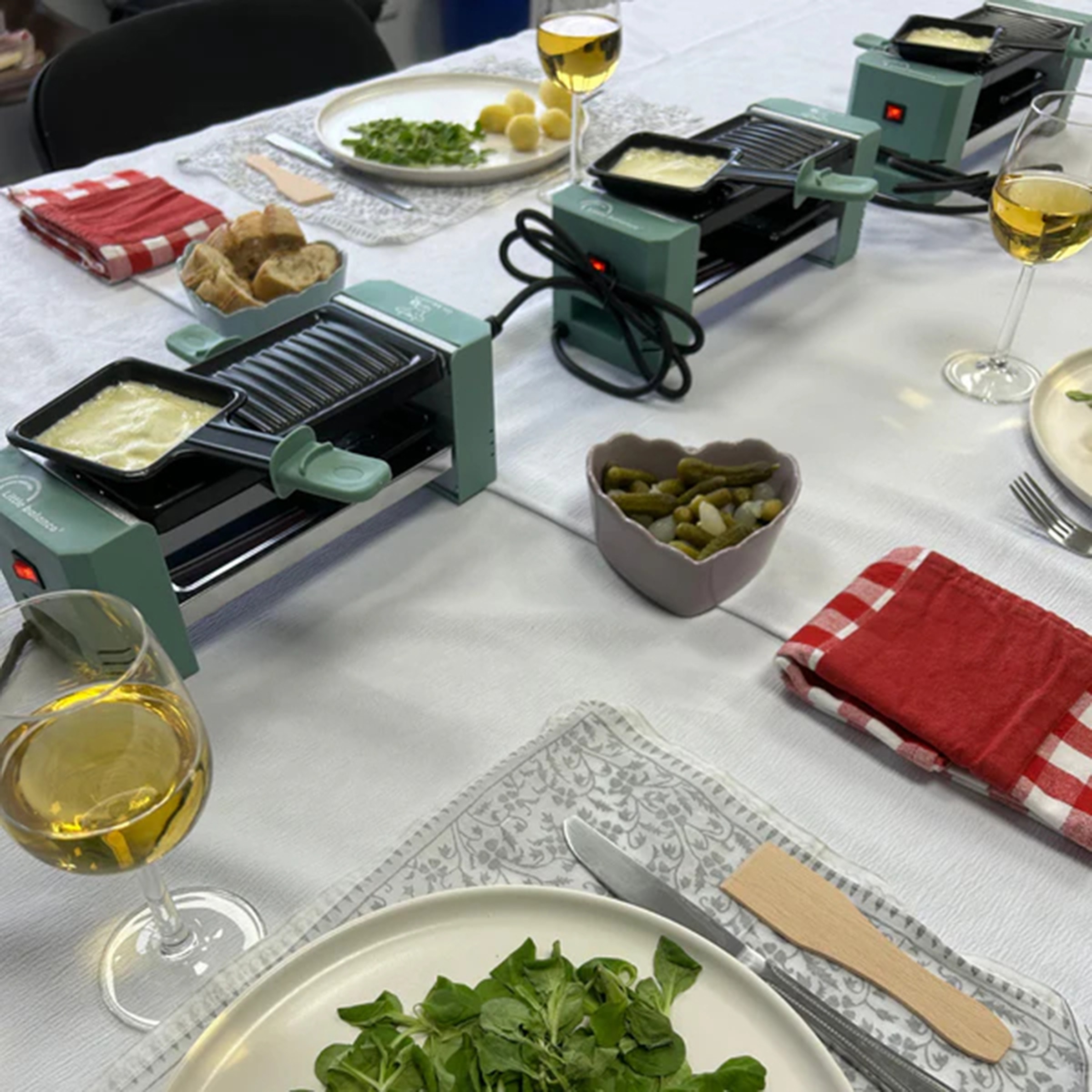 Raclette Multifonction LITTLE BALANCE 2 personnes 320W Vert - 8949