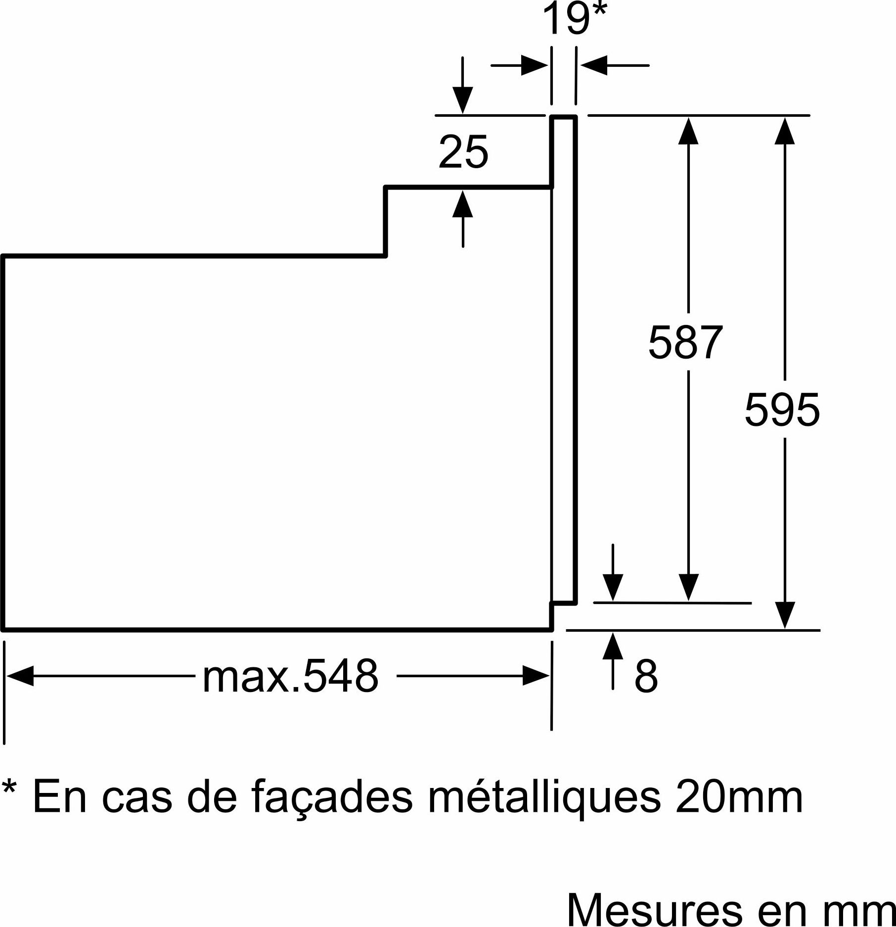 Four encastrable EcoClean BOSCH Chaleur tournante 66 L Inox - HBF133BR0
