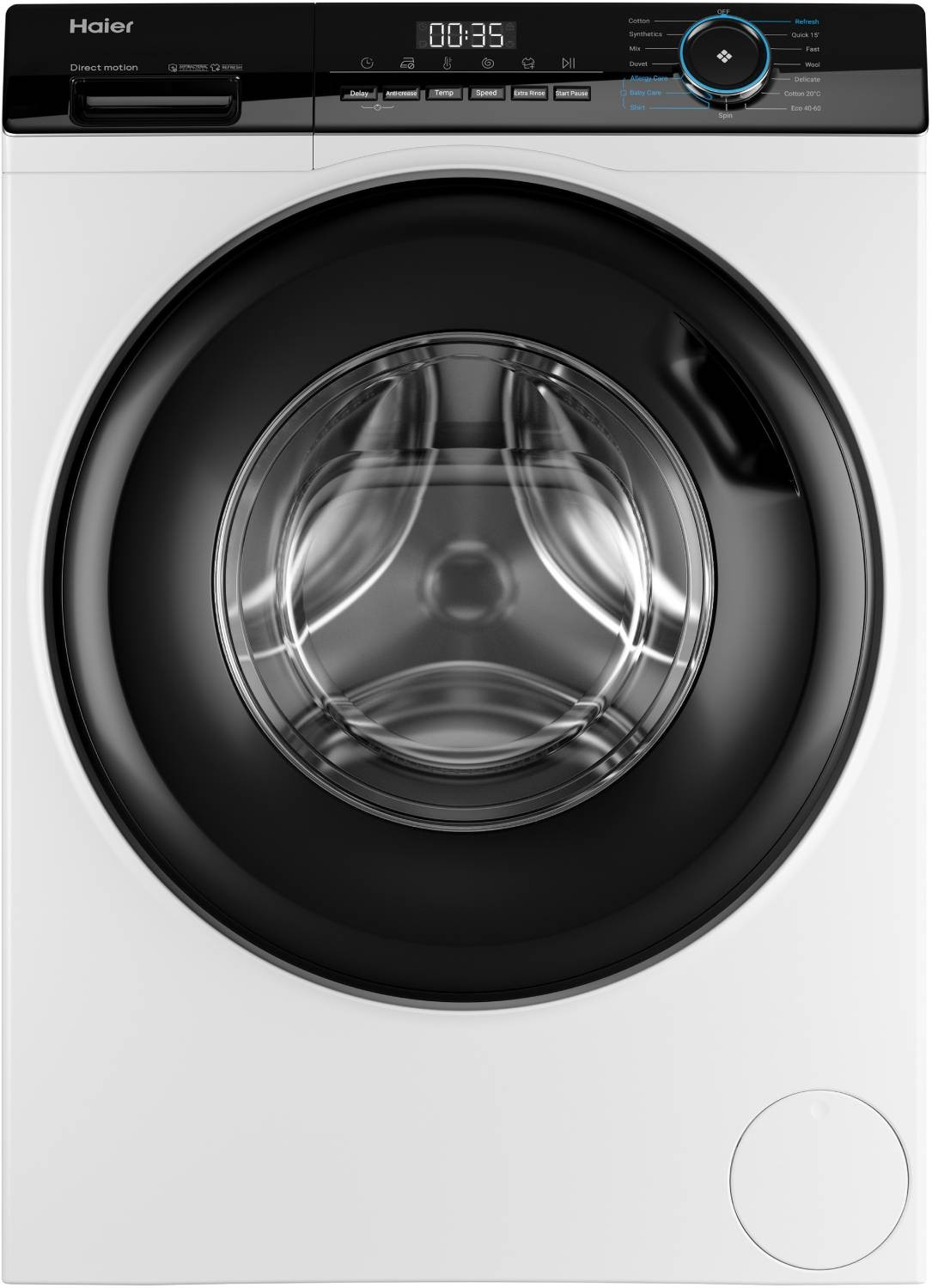 Lave linge Frontal HAIER , 1400trs/mn, 8kg, Blanc HW80-B14939
