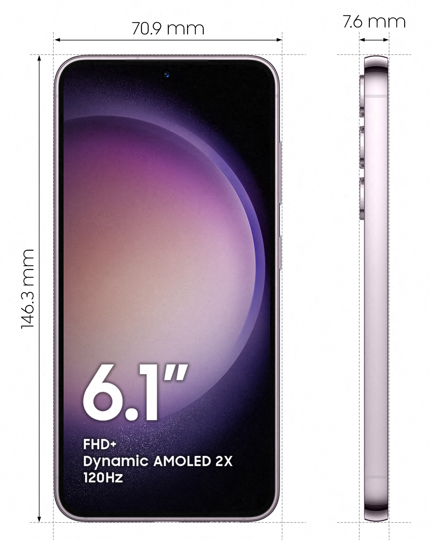 Smartphone SAMSUNG Galaxy S23 5G 128Go Lavande - GALAXY-S23-128LAVDE Smartphone SAMSUNG Galaxy S23 5G 128Go Lavande - GALAXY-S23-128LAVDE