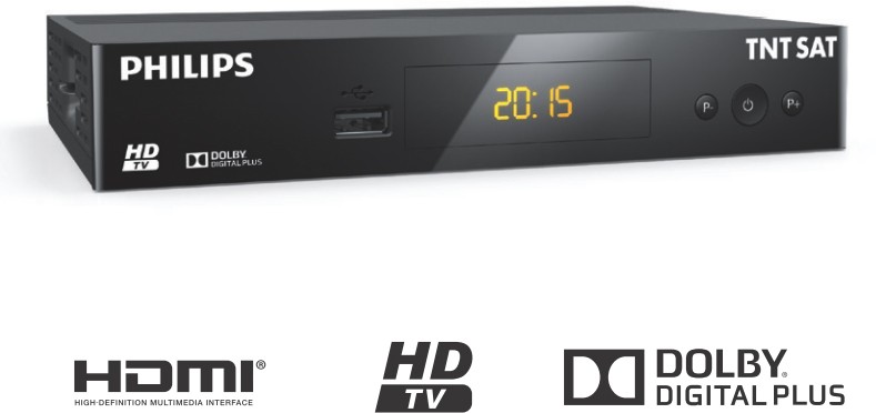 Décodeur satellite TNT HD PHILIPS  - DSR3231T