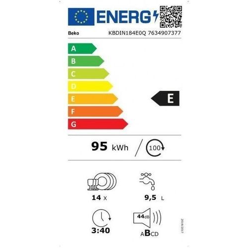 BEKO Lave vaisselle tout integrable 60 cm  - KBDIN184E0Q