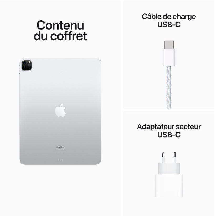 iPad Pro APPLE 12,9" (2022) WiFi Puce M2 1To Gris - IPADPRO129-MNXX3NF iPad Pro APPLE 12,9" (2022) WiFi Puce M2 1To Gris - IPADPRO129-MNXX3NF