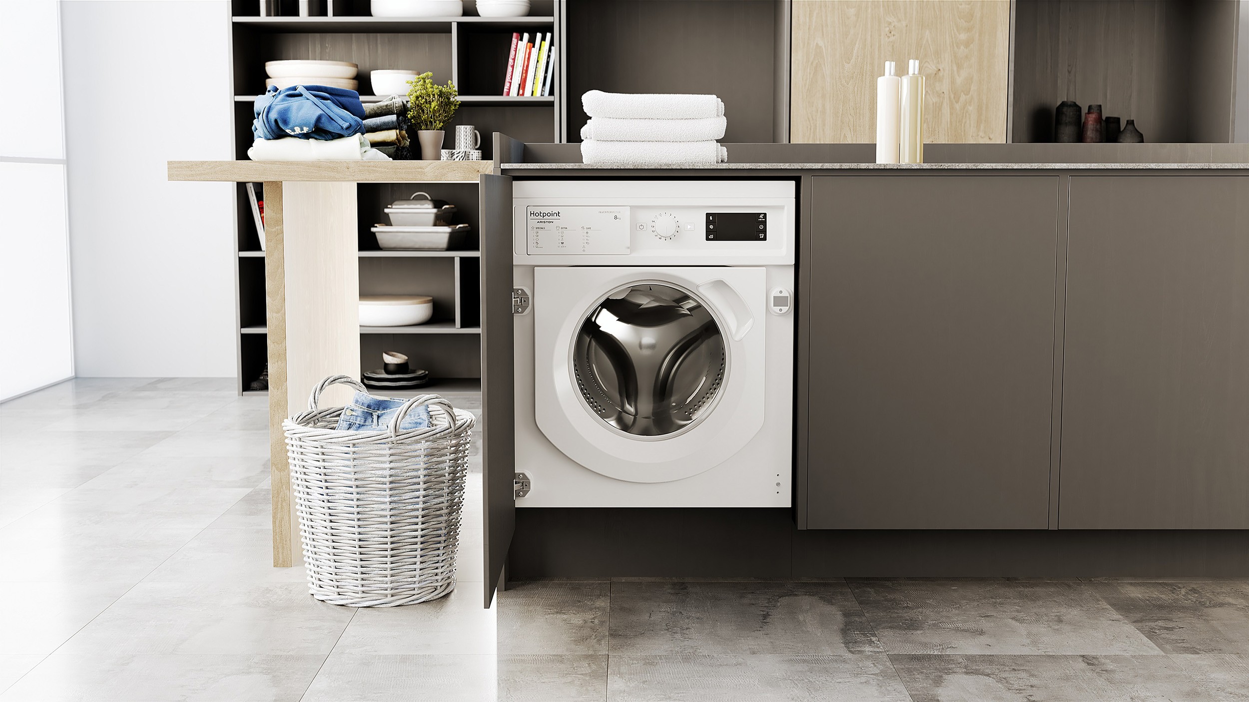Lave linge encastrable HOTPOINT 8kG 58L - BIWMHG81485EU Lave linge encastrable HOTPOINT 8kG 58L - BIWMHG81485EU