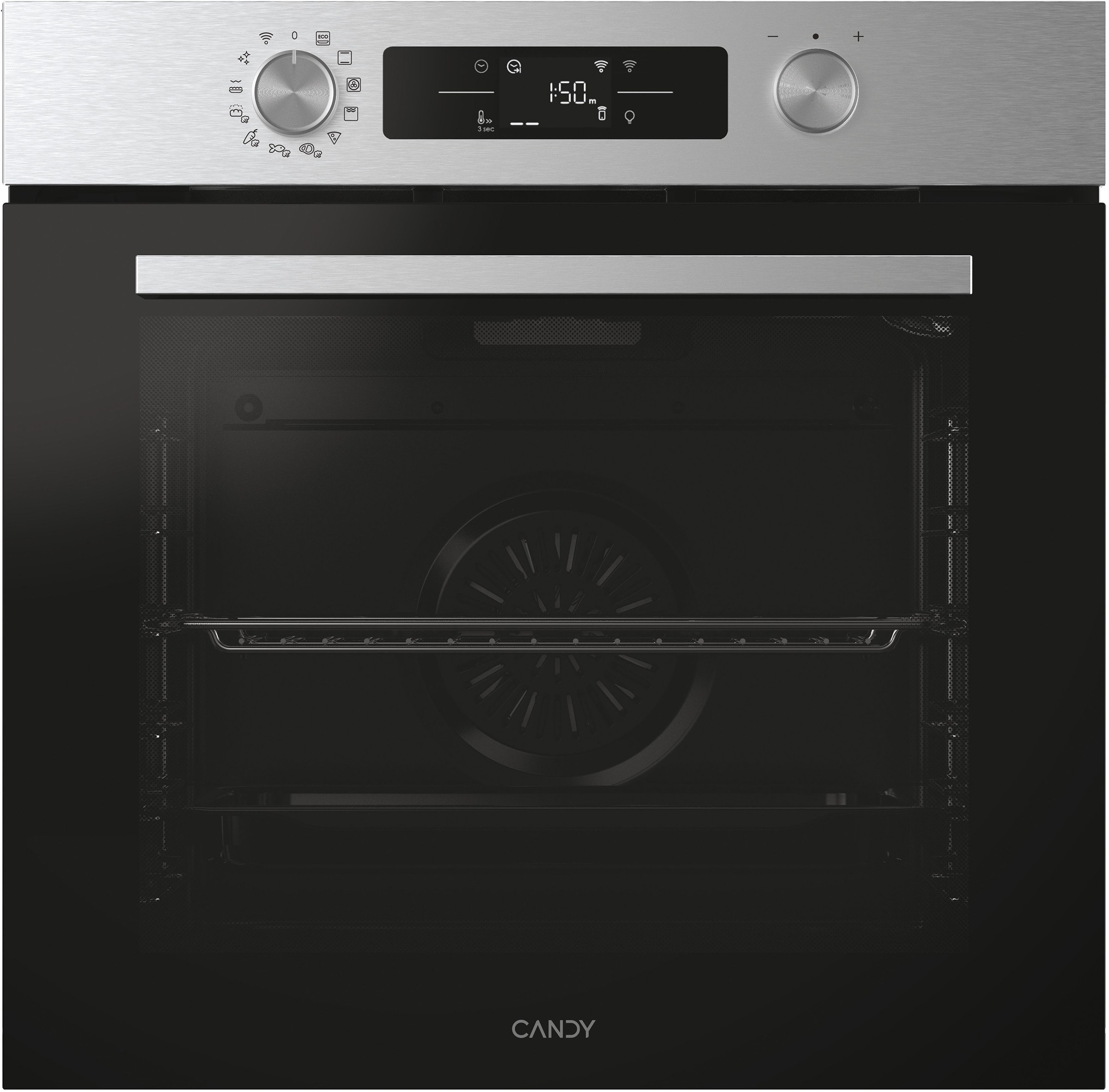 Four encastrable pyrolyse CANDY Chaleur tournante 78L Inox CA6N5B3EYTX