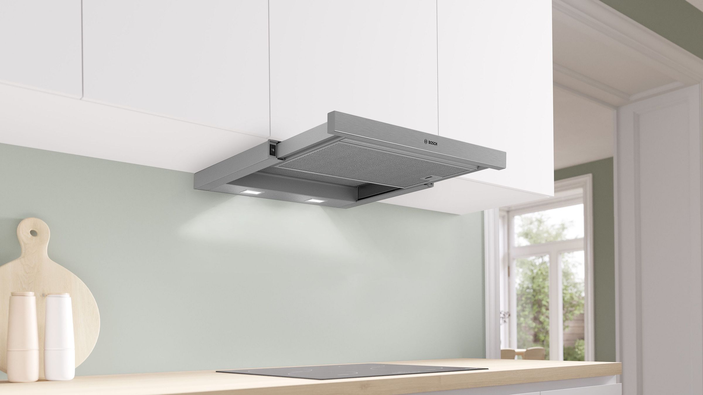 Hotte tiroir BOSCH 60cm 68dB Inox - DFM064W55