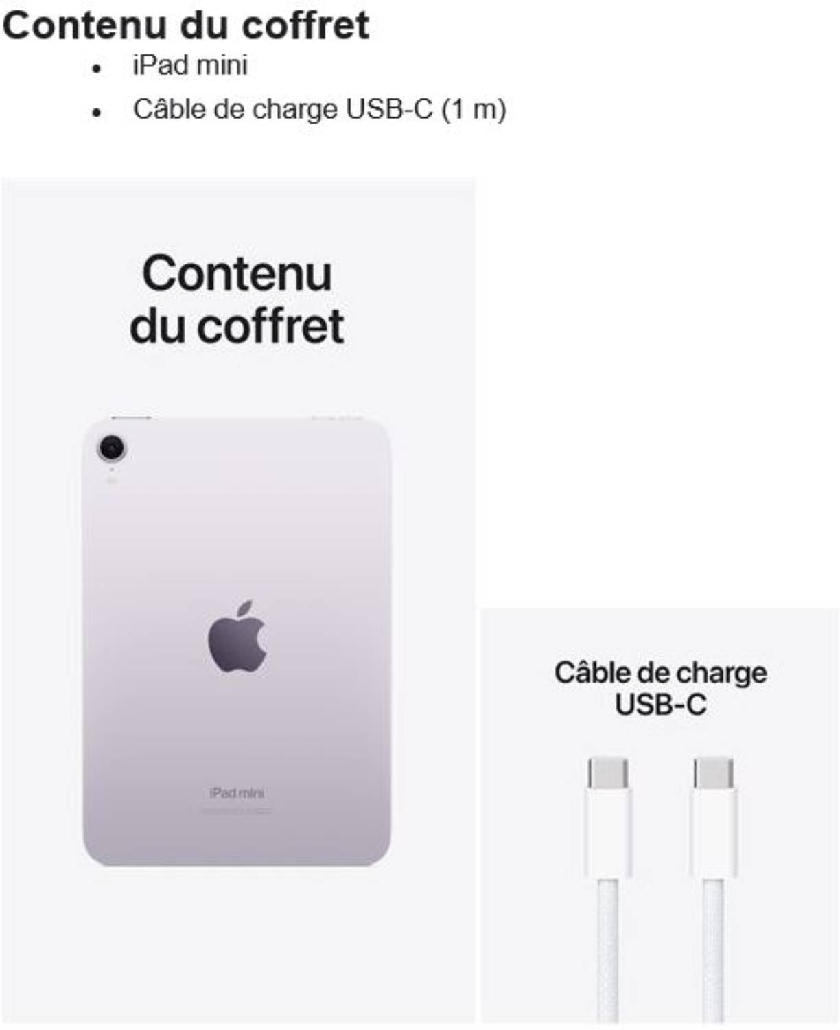 iPad mini APPLE Ipad Mini, 8,3", Wi-Fi, 256go, Mauve - IPADMINI-MXNE3NF iPad mini APPLE Ipad Mini, 8,3", Wi-Fi, 256go, Mauve - IPADMINI-MXNE3NF