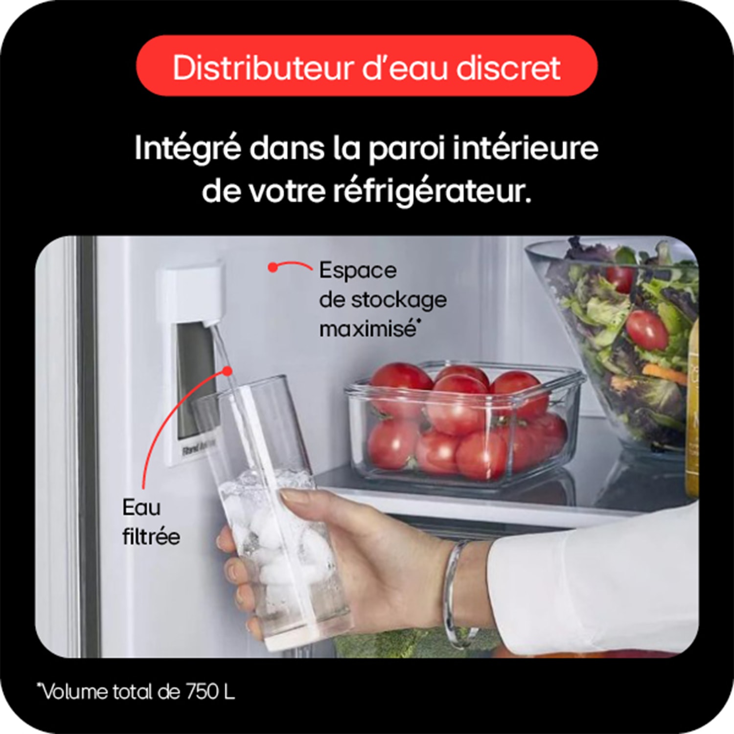 Réfrigérateur 3 portes LG , Froid No Frost, 750L, Inox - GMW765STGJ Réfrigérateur 3 portes LG , Froid No Frost, 750L, Inox - GMW765STGJ