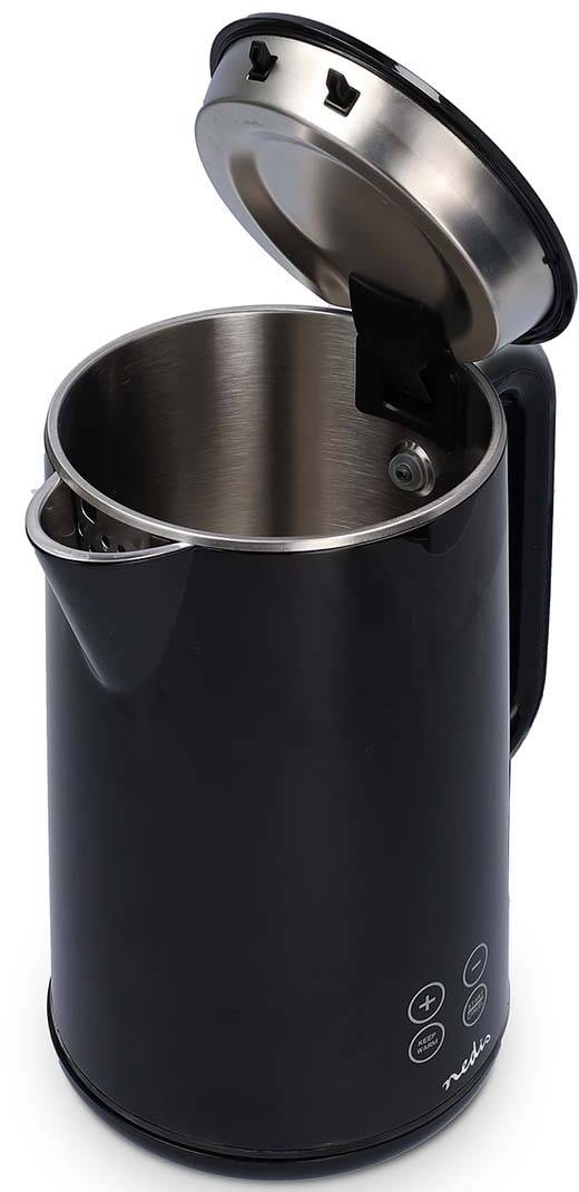 Bouilloire NEDIS Température réglable, 1,7L, 2200w, Noir - KAWK362EBK
