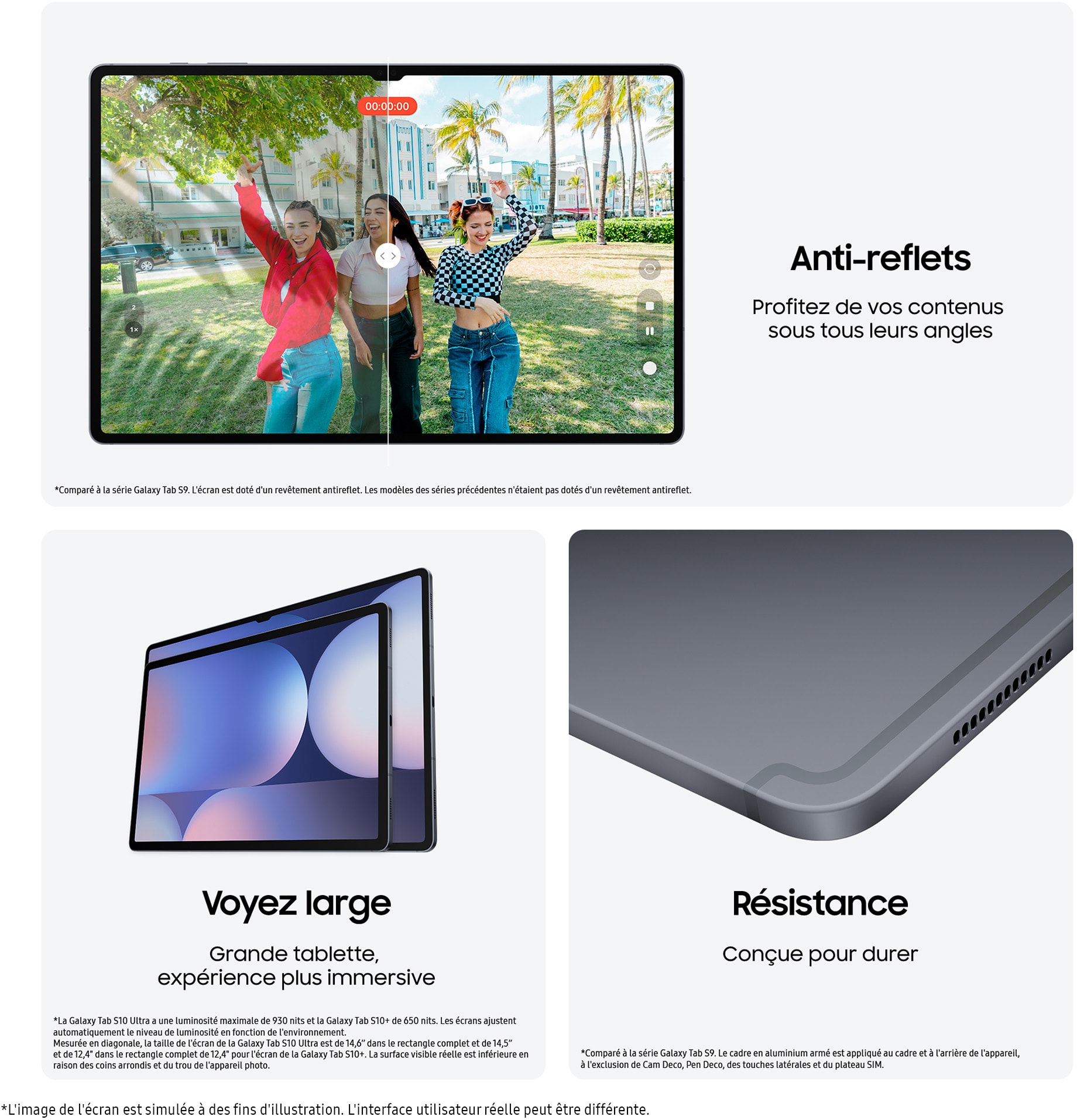 Tablette tactile SAMSUNG Galaxy Tab S10 Ultra, 14,6", 256go, Anthracite - SM-X920NZAREUB Tablette tactile SAMSUNG Galaxy Tab S10 Ultra, 14,6", 256go, Anthracite - SM-X920NZAREUB