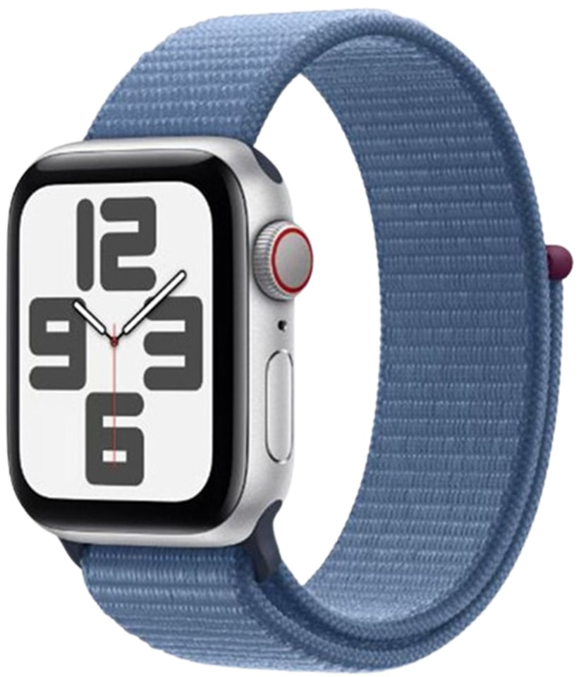 Montre connectée APPLE Watch SE GPS + Cellular 44 mm Aluminium argent - WATCHSE-MRGJ3QF-2023