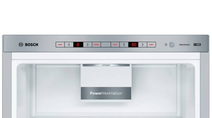 BOSCH Réfrigérateur congélateur bas Série 6 Low Frost 343L Inox - KGE398IBP