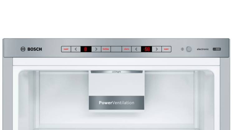 Réfrigérateur congélateur bas BOSCH , Série 6, Froid Statique, 343L, Inox - KGE398IBP