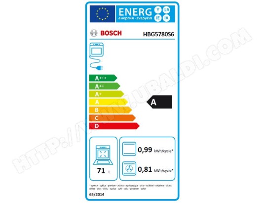 Four encastrable pyrolyse BOSCH Série 6 Home Connect 71L Inox - HBG5780S6 Four encastrable pyrolyse BOSCH Série 6 Home Connect 71L Inox - HBG5780S6