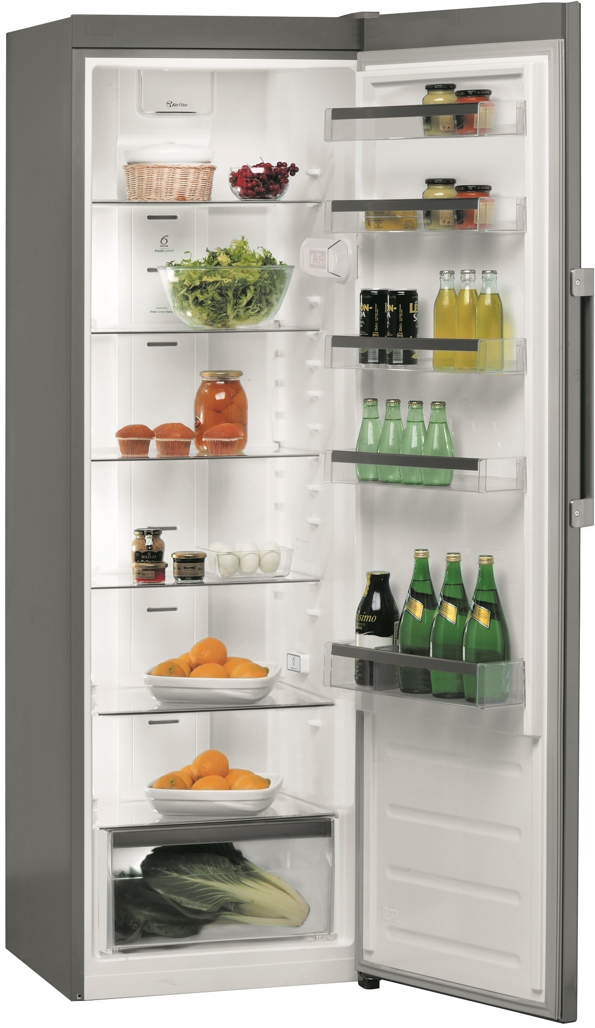 WHIRLPOOL Réfrigérateur 1 porte 6eme Sens Fresh Control 363L Inox - SW8AM2QX2