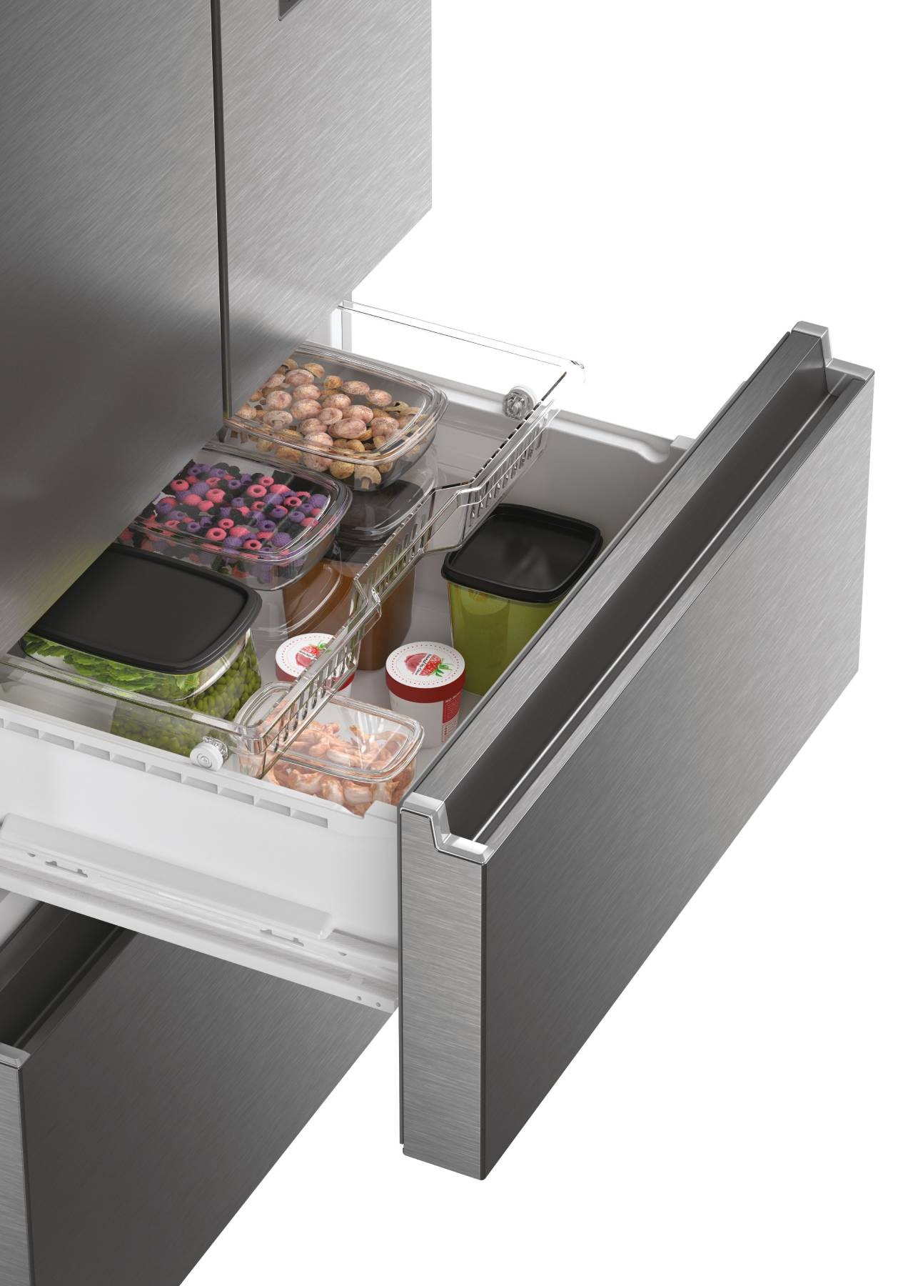 HAIER Réfrigérateur 4 portes HFW7720EWMP
