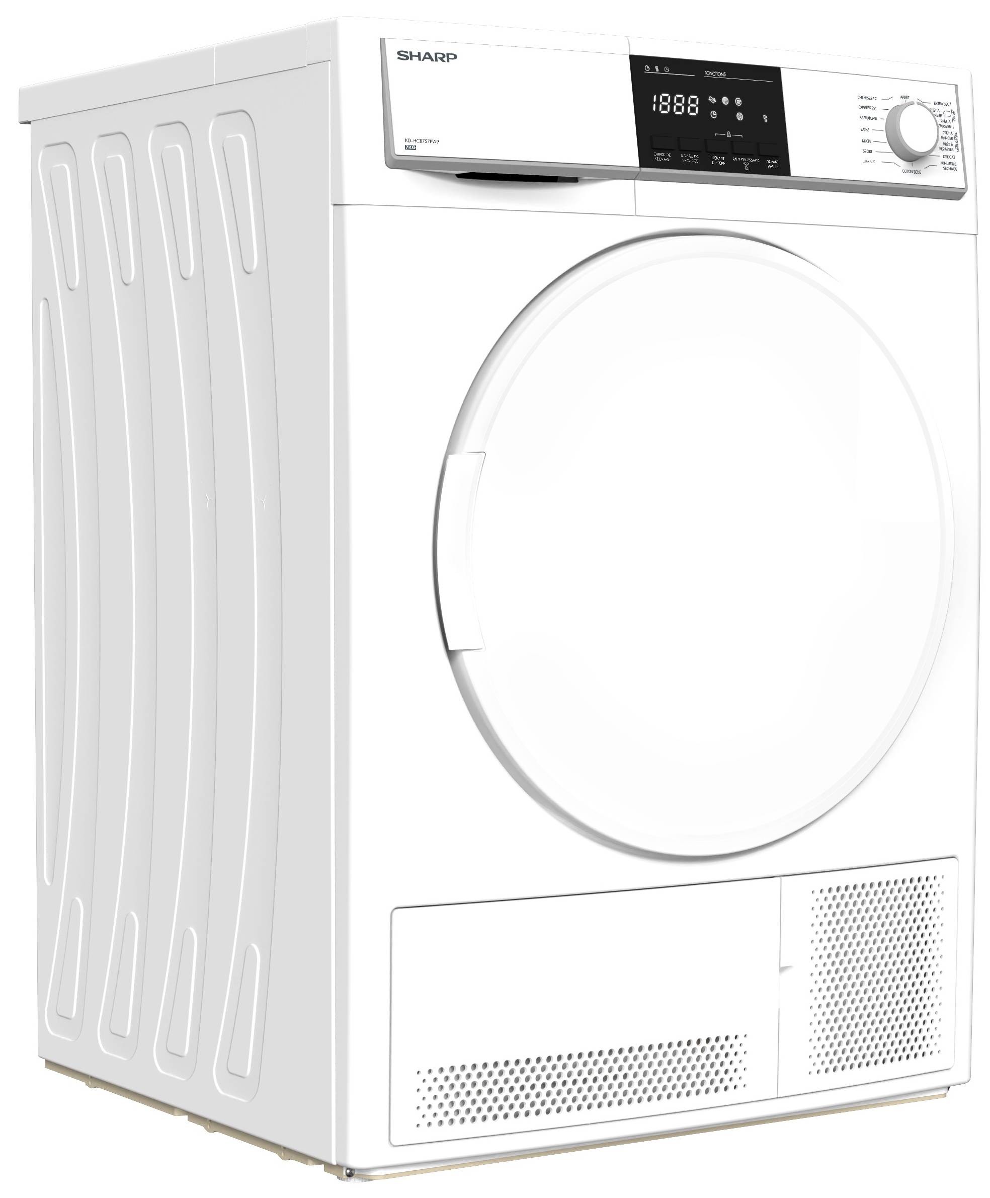 SHARP Sèche linge Condensation   KDHCB7S7PW91