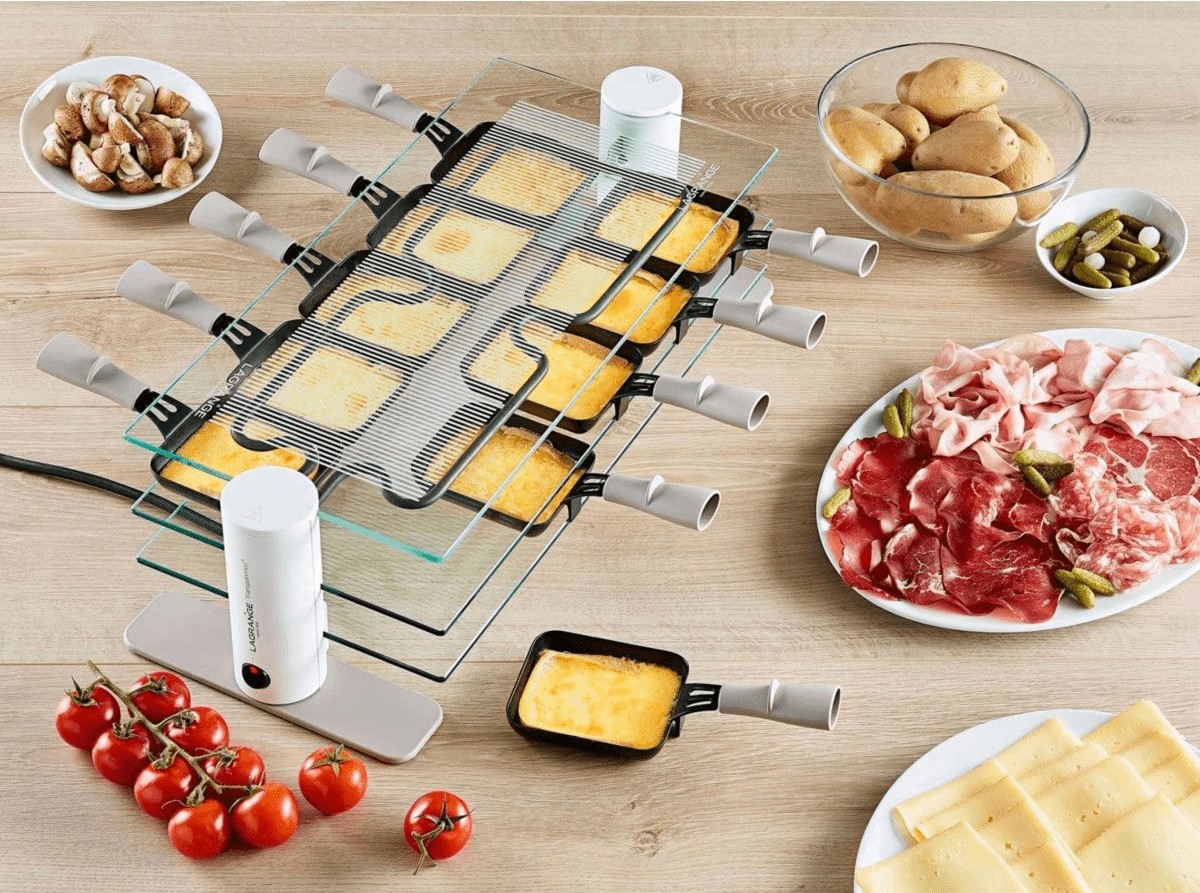 Raclette Multifonction LAGRANGE 10 personnes Transparence Mineral - 009908 Raclette Multifonction LAGRANGE 10 personnes Transparence Mineral - 009908