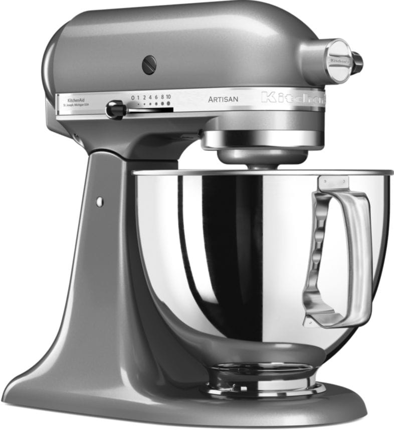 KITCHENAID Robot culinaire Artisan à tête inclinable 4,8L Gris 5KSM125ECU KITCHENAID Robot culinaire Artisan à tête inclinable 4,8L Gris 5KSM125ECU
