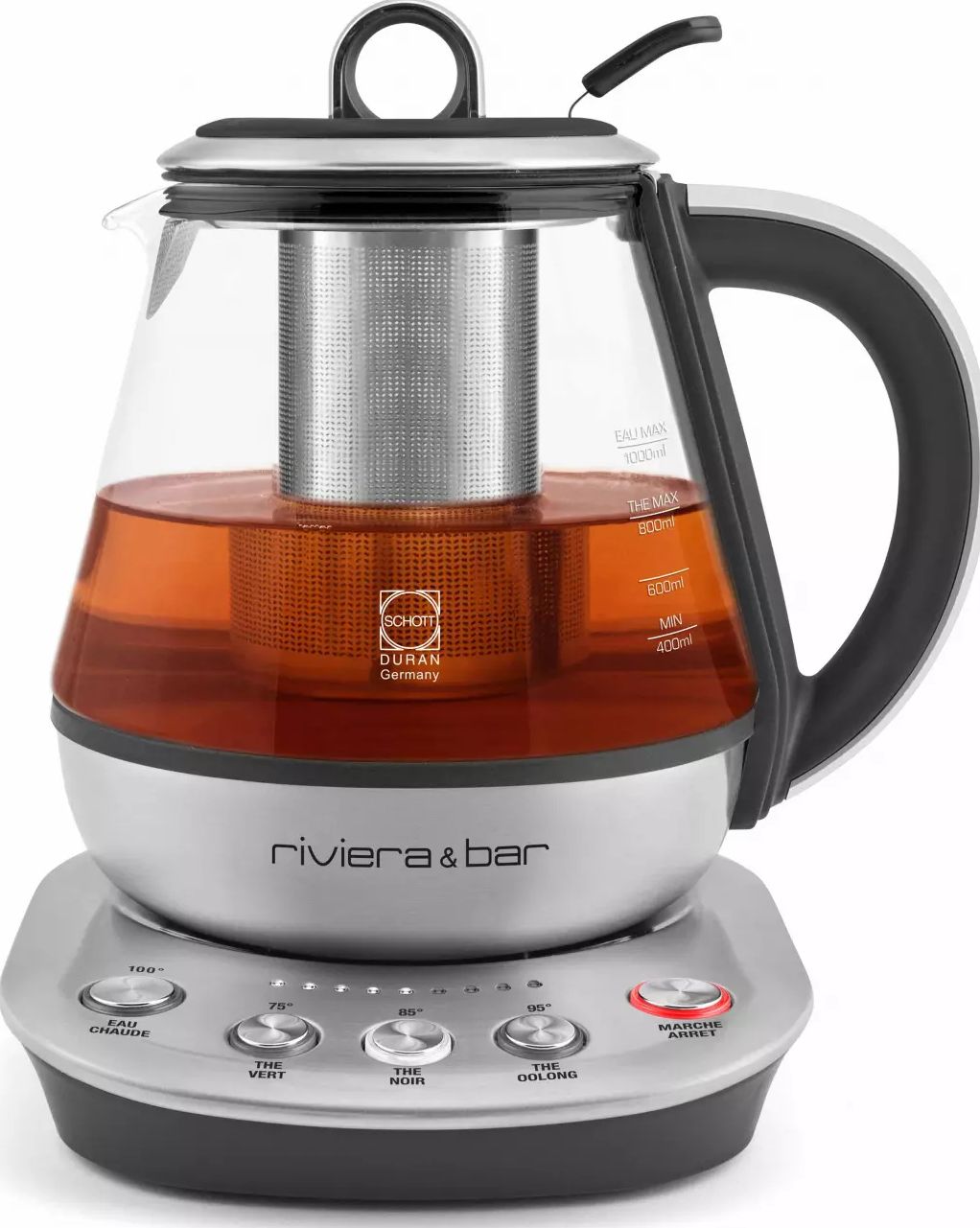 Théière électrique RIVIERA & BAR Température réglable 1L 800W Inox - BTH450