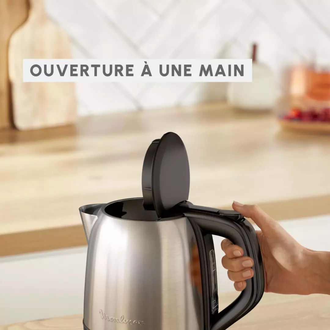 Bouilloire MOULINEX 1L 2400W Inox - BY5S2DE0
