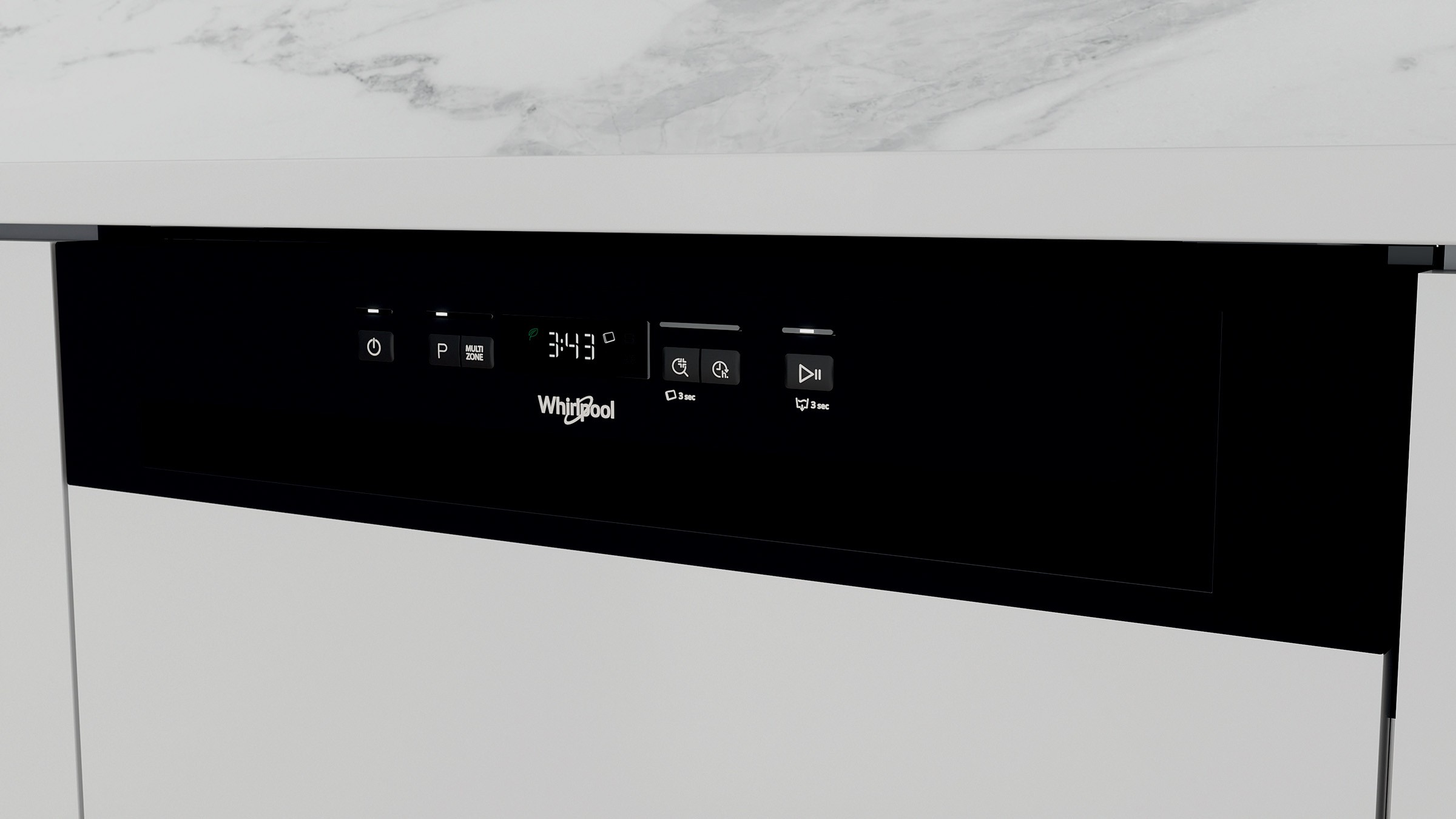 Lave vaisselle integrable 60 cm WHIRLPOOL 8 programmes 14 couverts 46dB - WBC3C26B Lave vaisselle integrable 60 cm WHIRLPOOL 8 programmes 14 couverts 46dB - WBC3C26B