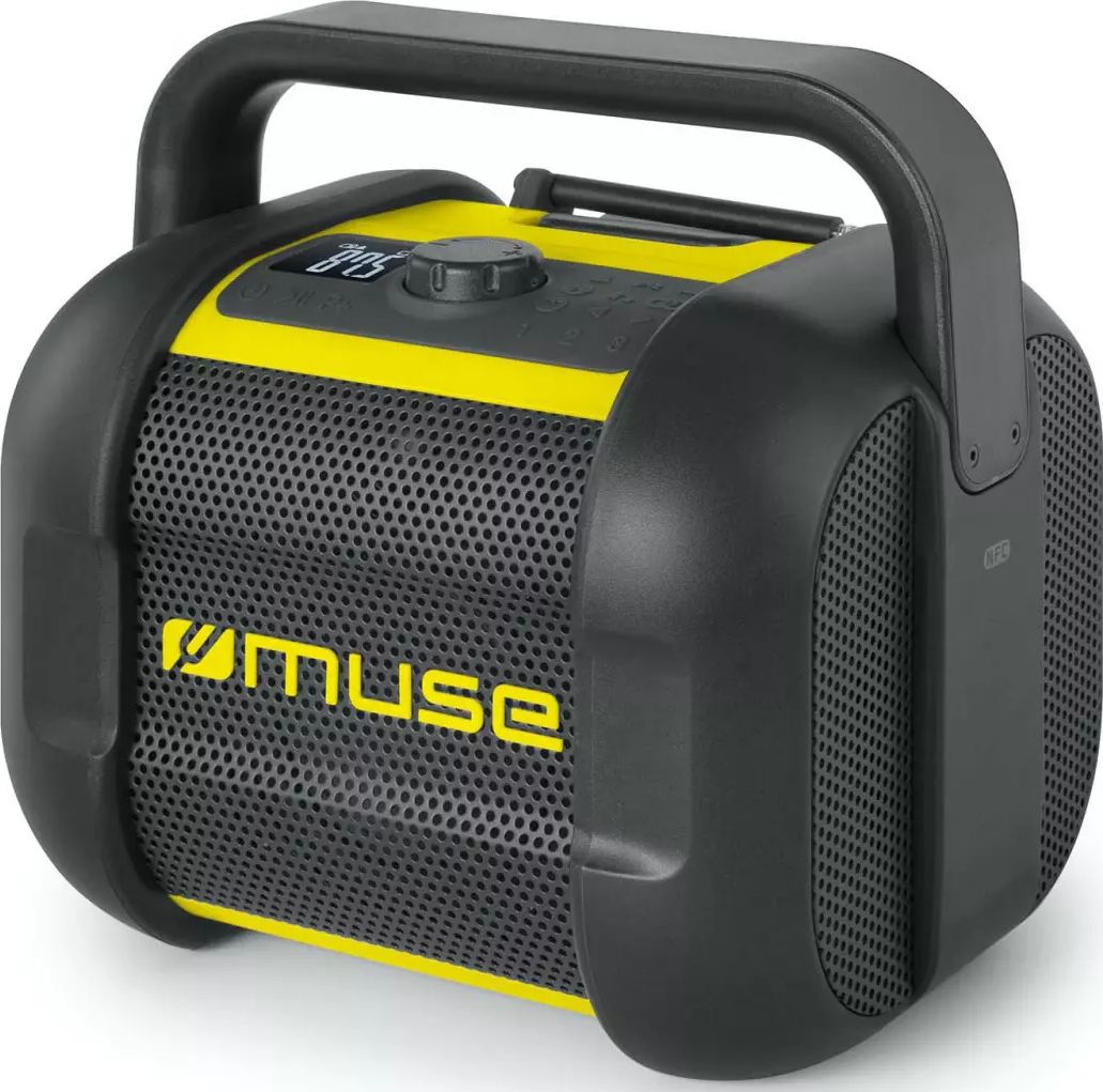 Enceinte portative MUSE Bluetooth 12h IP64 Radio FM Noir M968BTY