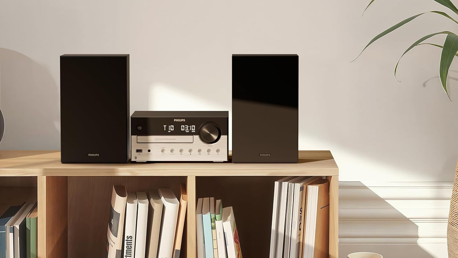Micro chaîne hifi PHILIPS CD Bluetooth USB Tuner 80W Argent - TAM4205M2/12
