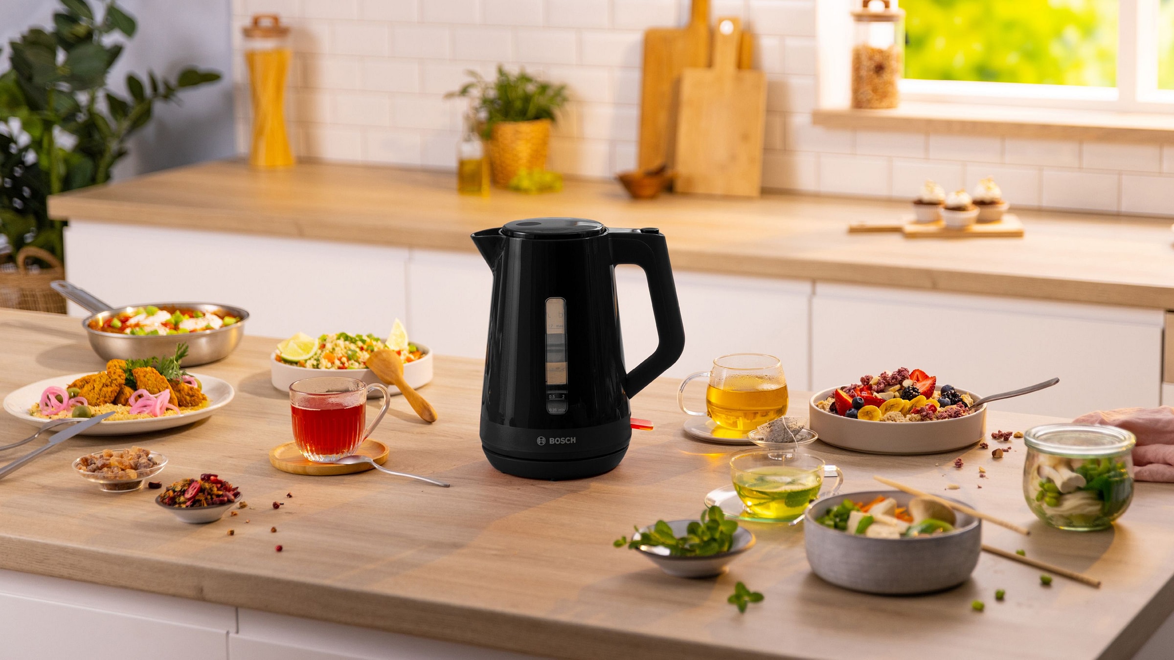 Bouilloire BOSCH 1,7L 2400W Noir - TWK1M123