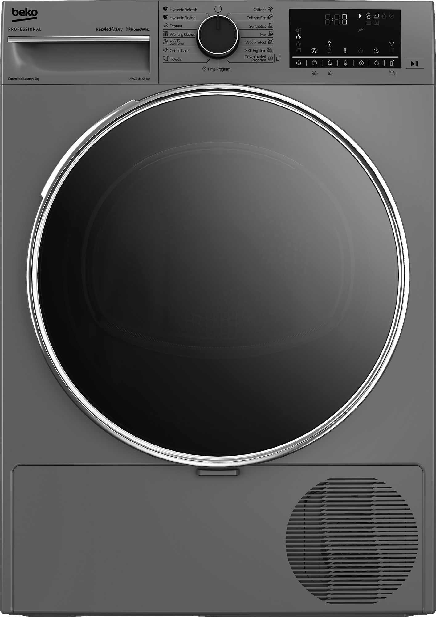 Sèche linge semi pro BEKO PROFESSIONAL 9kg Pompe à chaleur Connecté Silver AWZB9HPS/PRO