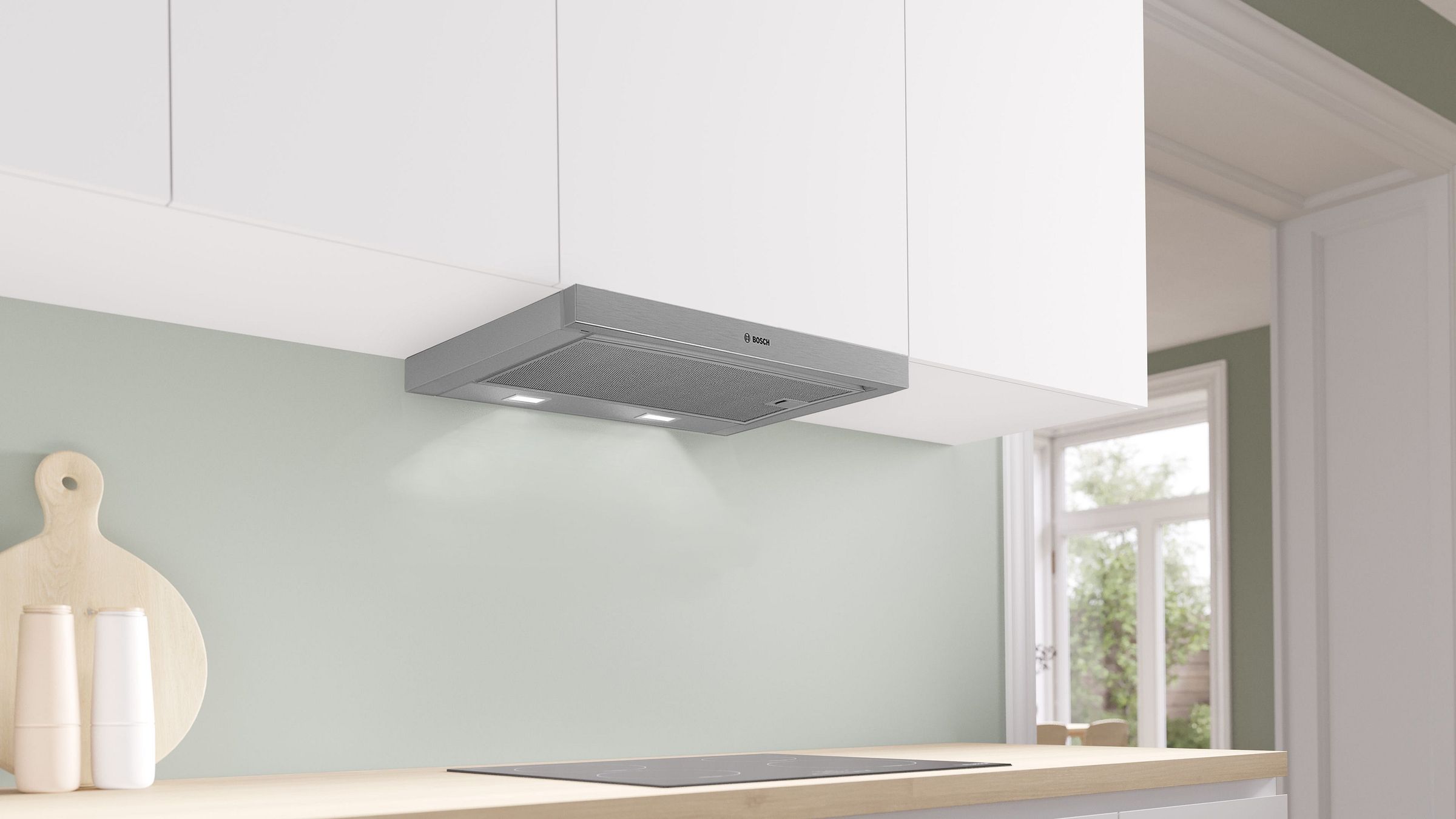 Hotte tiroir BOSCH 60cm 68dB Inox - DFM064W55
