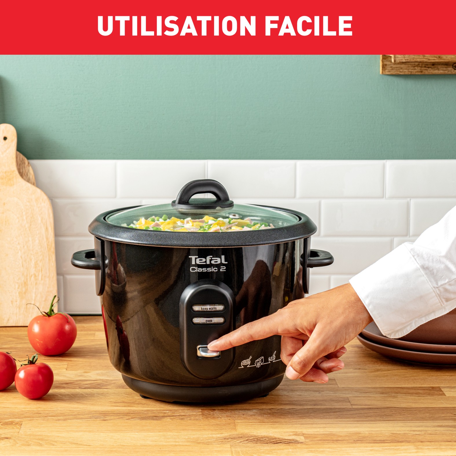 Cuiseur riz TEFAL Classic 2 500W 3L Noir - RK102811