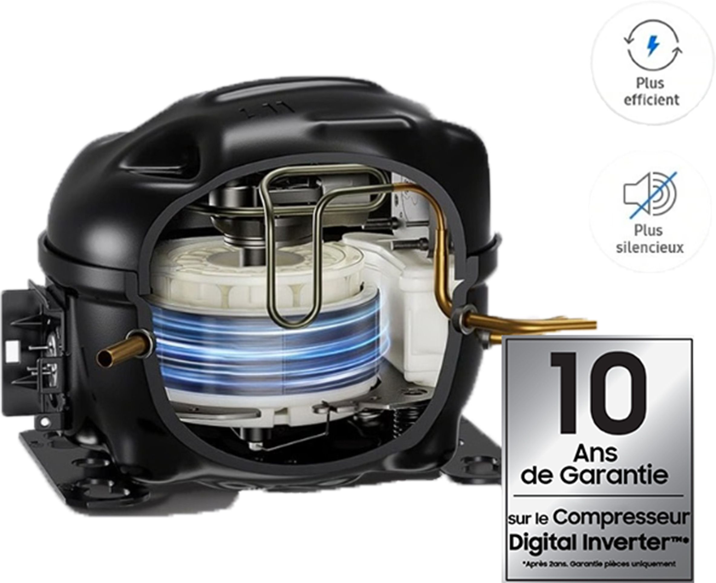 Réfrigérateur side by side SAMSUNG Froid Ventilé Plus 645L Inox - RH69CG895DS9