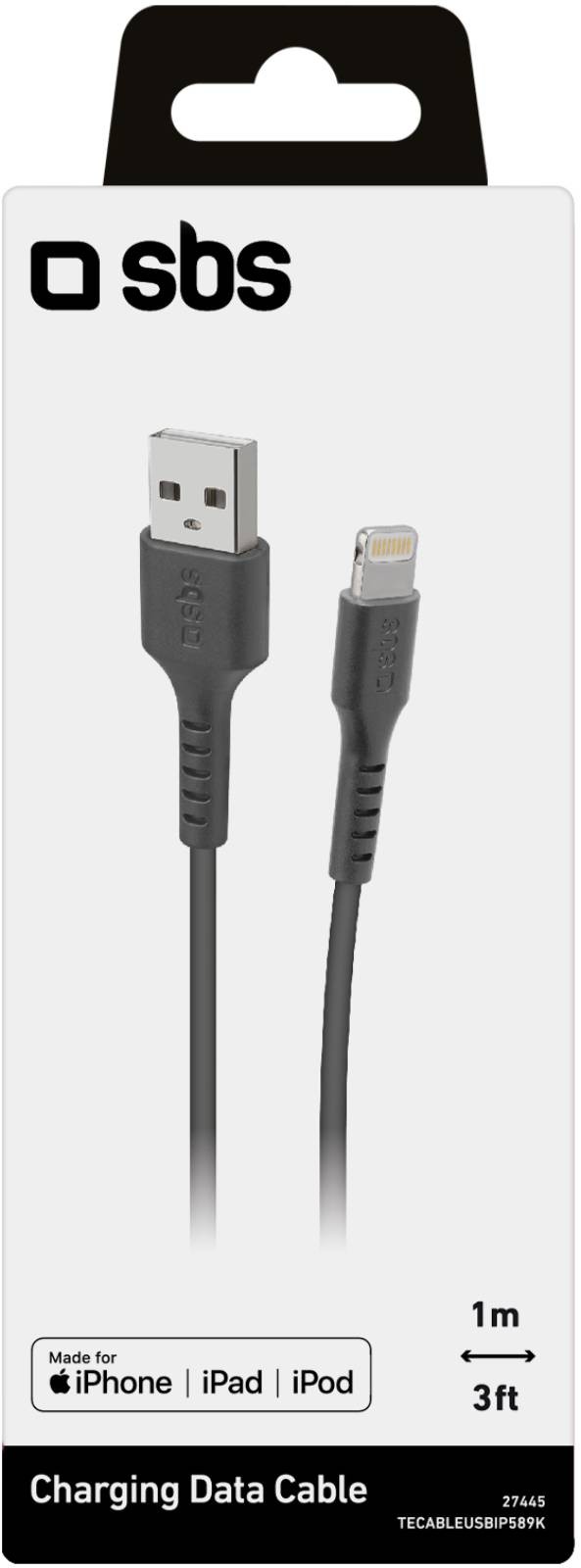 SBS Câble USB  - CABLEUSB-LIGHTNINGNR