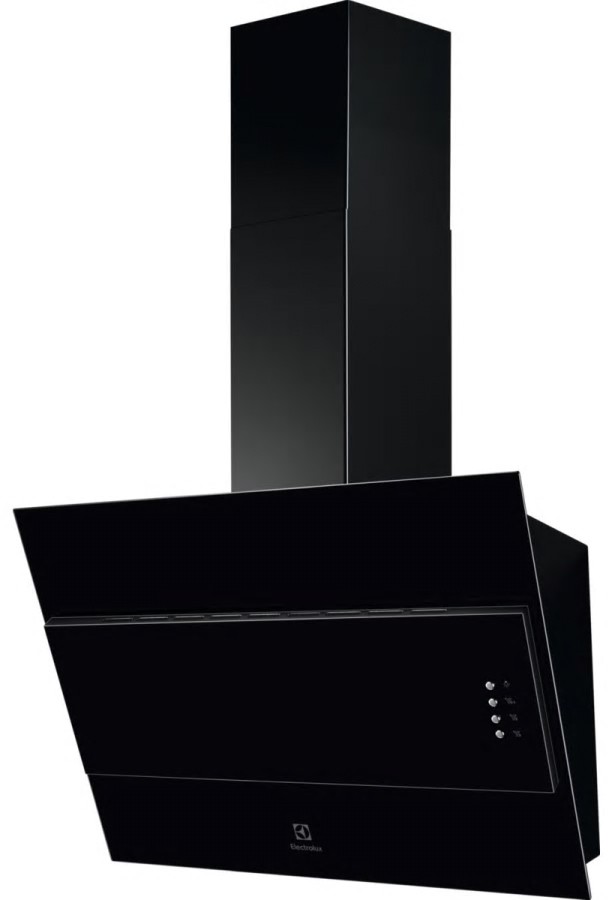 Hotte decorative murale ELECTROLUX Série 600 Pan Incliné 60cm Noire - LFV316K