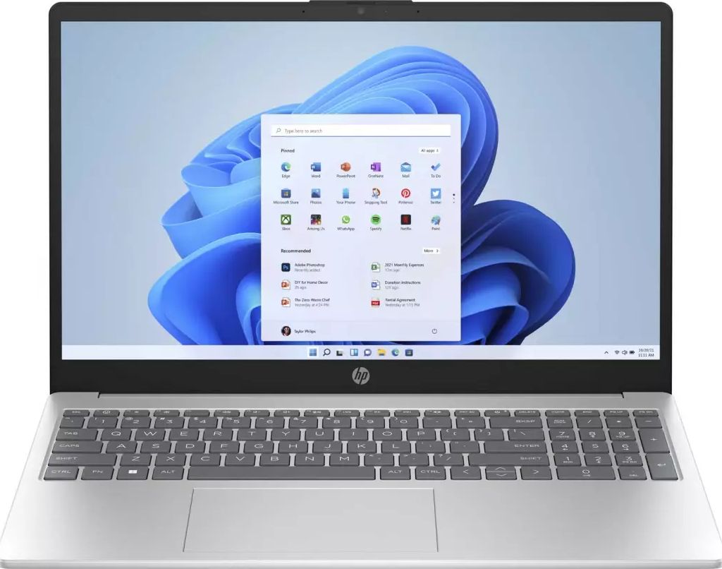 PC portable 15 pouces HP 15.6" Ryzen 5 32Go 512Go Argent 15-FC0161NF