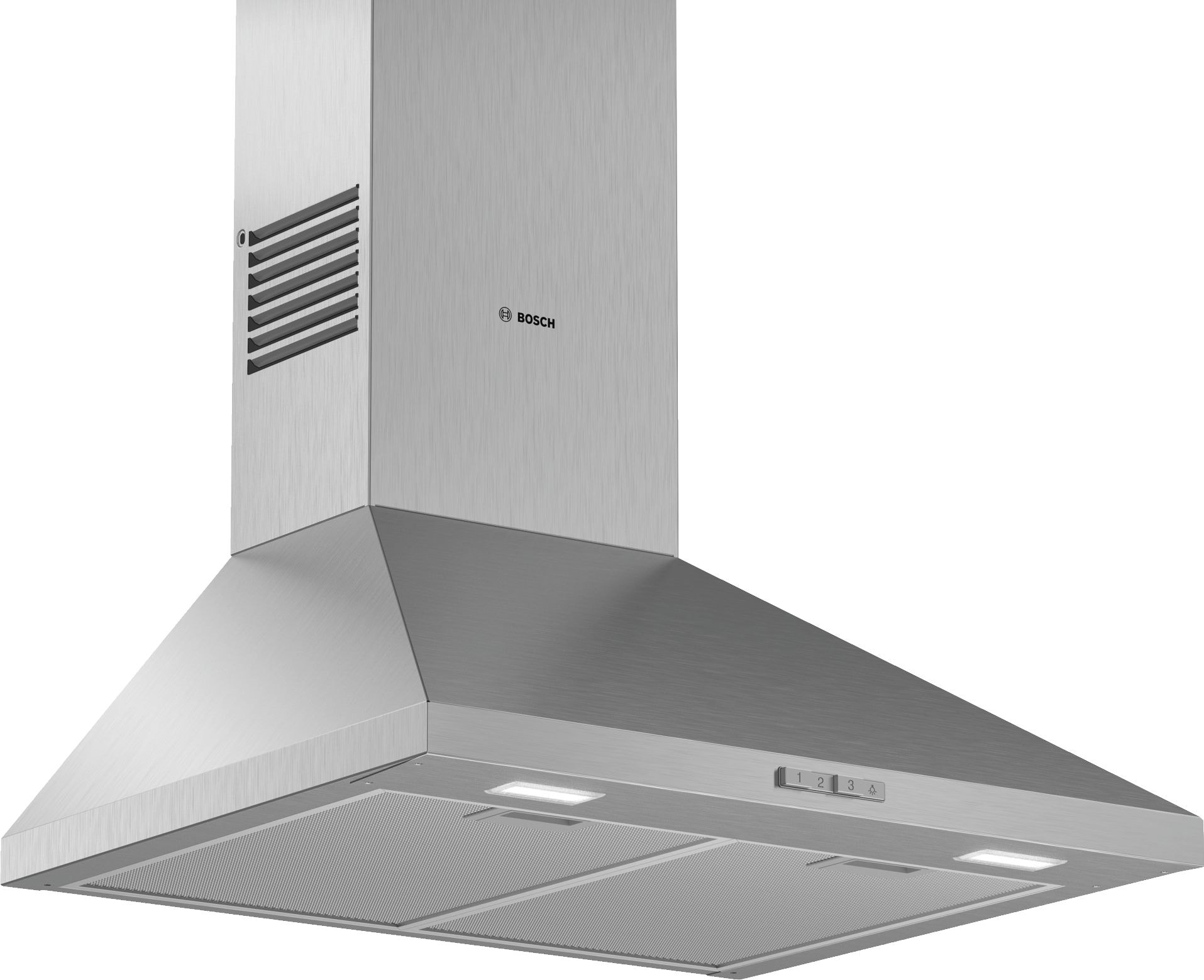 Hotte decorative murale BOSCH 60cm 66dB Inox DWP64BC50