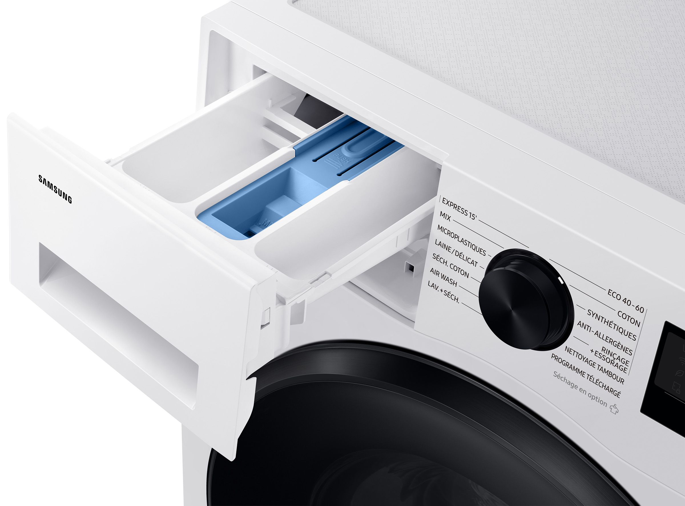 Lave linge sechant Frontal SAMSUNG 11kg 1400trs/min Blanc - WD11DG5B15BE