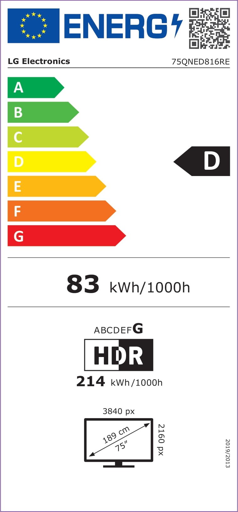 TV QNED 4K 189 cm LG ThinQ AI 100Hz 75" - 75QNED81 TV QNED 4K 189 cm LG ThinQ AI 100Hz 75" - 75QNED81