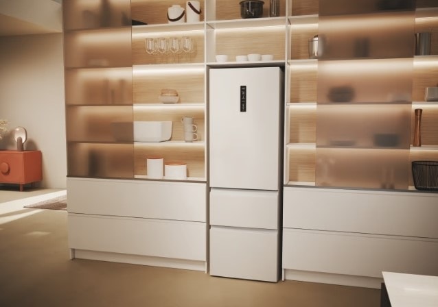 Réfrigérateur congélateur bas HAIER No Frost, Humidity Zone, 360L Blanc - HTW5618ENPW Réfrigérateur congélateur bas HAIER No Frost, Humidity Zone, 360L Blanc - HTW5618ENPW