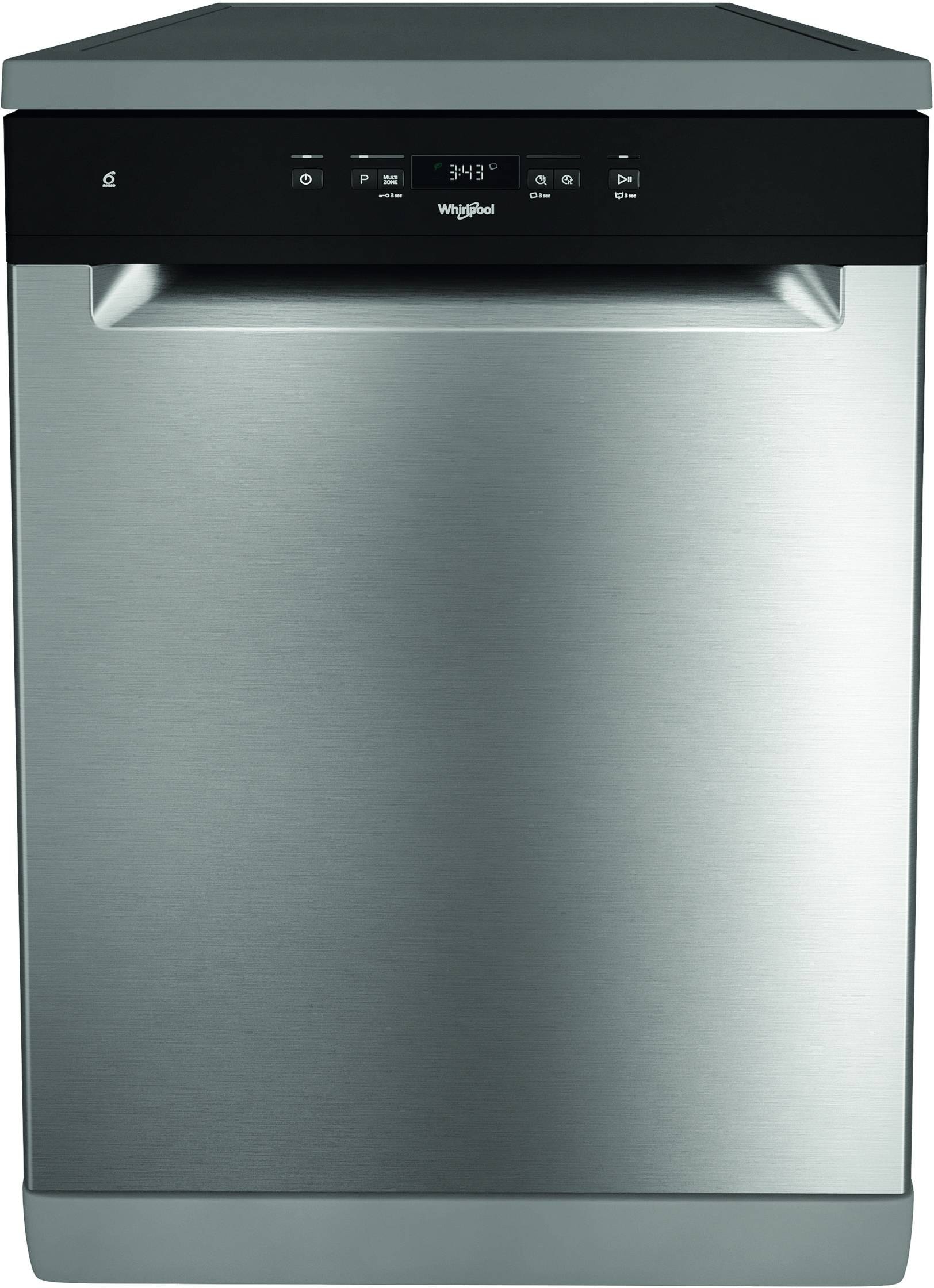 Lave vaisselle 60 cm WHIRLPOOL 6ème sens 8 programmes 44 dB 14 couverts  WFC3C34X